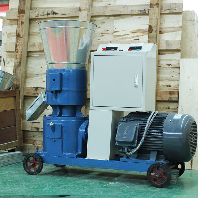 Gia súc Cừu Ngô Rơm Pelletizer 1000kg / H Thức ăn gia súc Nhà máy thức ăn chăn nuôi