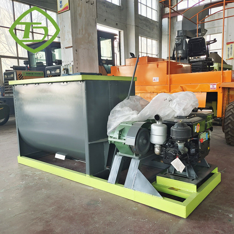 Máy trộn chất thải động vật ngang SUS316 Máy trộn phân bón hữu cơ sinh học 3phase