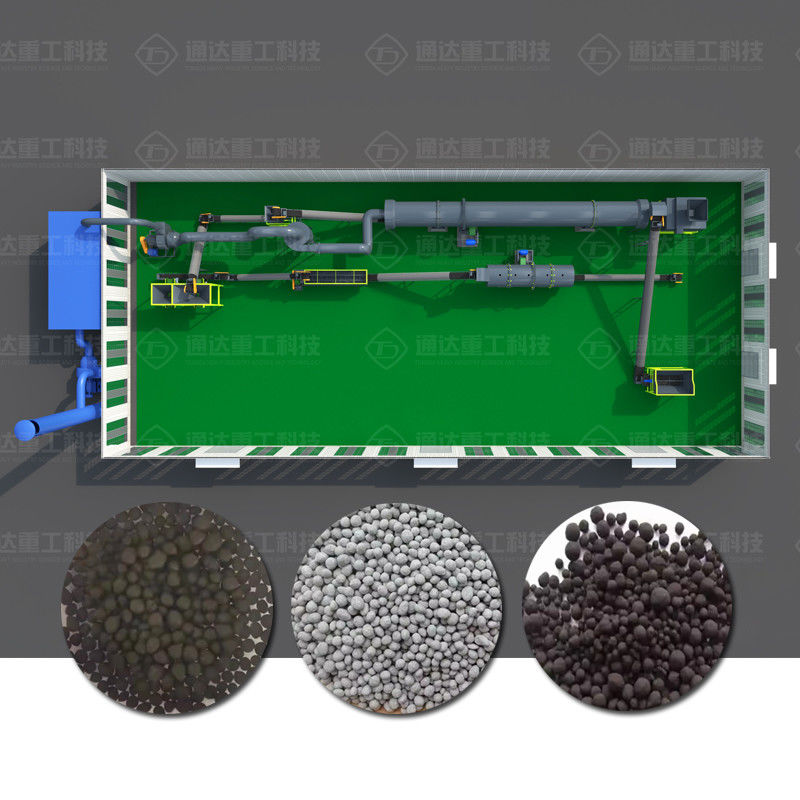 Đường dây sản xuất phân bón hữu cơ chất lượng cao Chicken Manure Granule Fertilizer Making Machine
