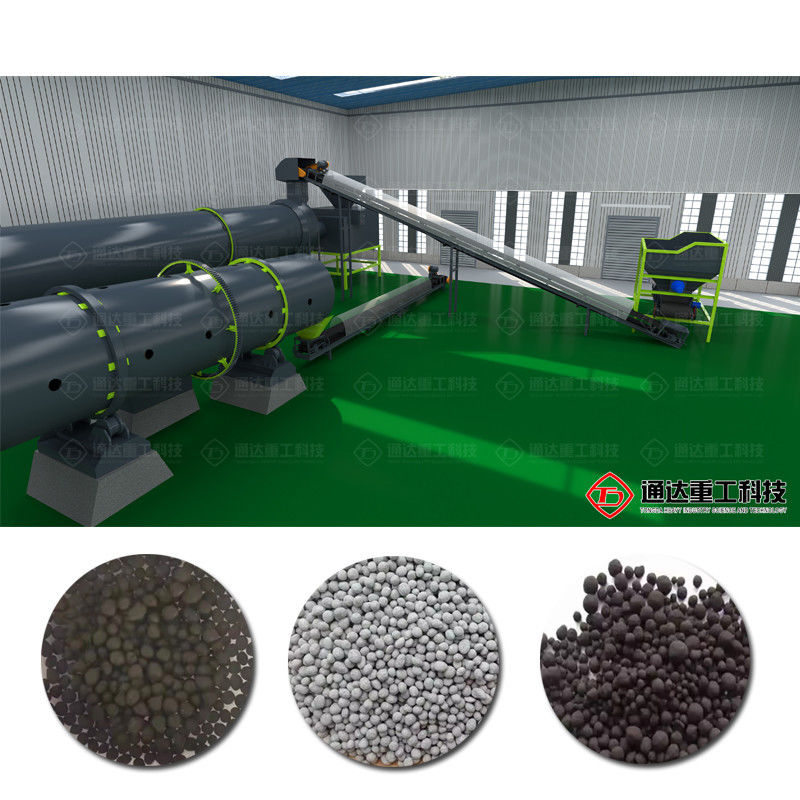 Đường dây sản xuất phân bón hữu cơ chất lượng cao Chicken Manure Granule Fertilizer Making Machine