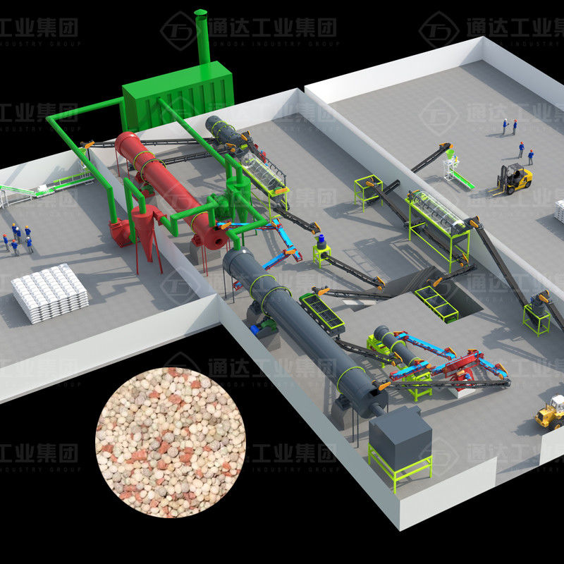 Thiết bị Granulator cuộn sulfate Calcium nitrate hợp chất phân bón làm dây chuyền sản xuất